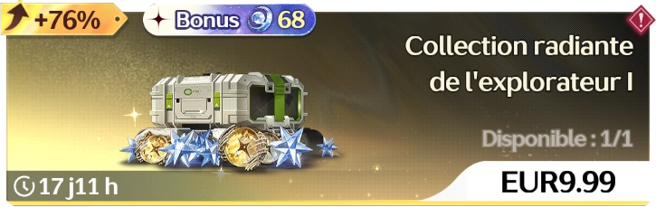 Collection Radiante Explorateur 1 pack Wuthering Waves vœux personnage