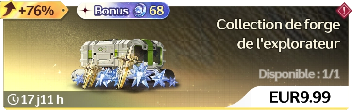 Collection Forge Explorateur pack Wuthering Waves vœux arme